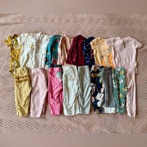 Carter's baby girl 18 piece top and bottom’s bundle